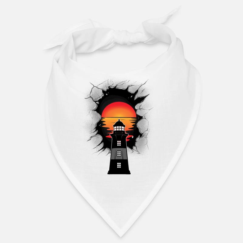 Lighthouse lighthouses maritime sunset Bandana