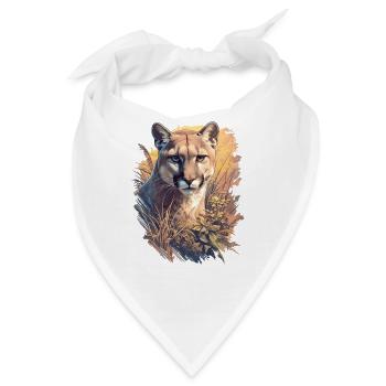 Cougar Berglöwen Berglöwe - Bandana - Weiß - Vorne