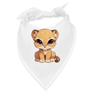 Cougar Berglöwen Berglöwe - Bandana - Weiß - Vorne