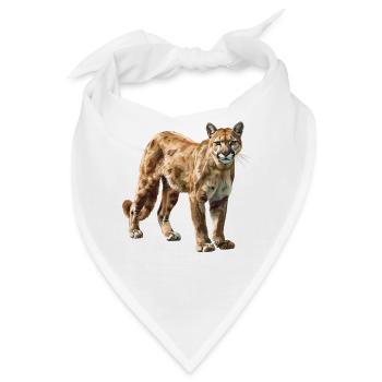 Cougar Berglöwen Berglöwe - Bandana - Weiß - Vorne