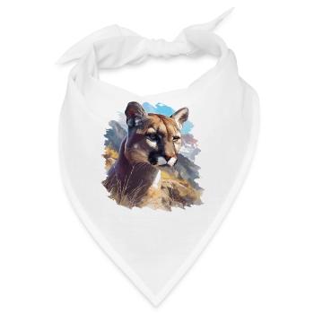 Cougar Berglöwen Berglöwe - Bandana - Weiß - Vorne