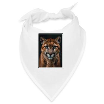 Cougar Berglöwen Berglöwe - Bandana - Weiß - Vorne