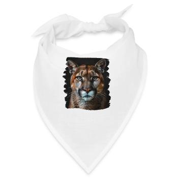 Cougar Berglöwen Berglöwe - Bandana - Weiß - Vorne