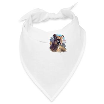 Cougar Berglöwen Berglöwe - Bandana - Weiß - Vorne
