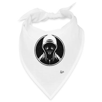 Fieser Weltraum Alien - Bandana - Weiß - Vorne