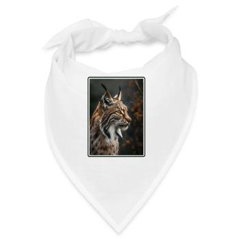 Lynx Luchse Luchs - Bandana - Weiß - Vorne