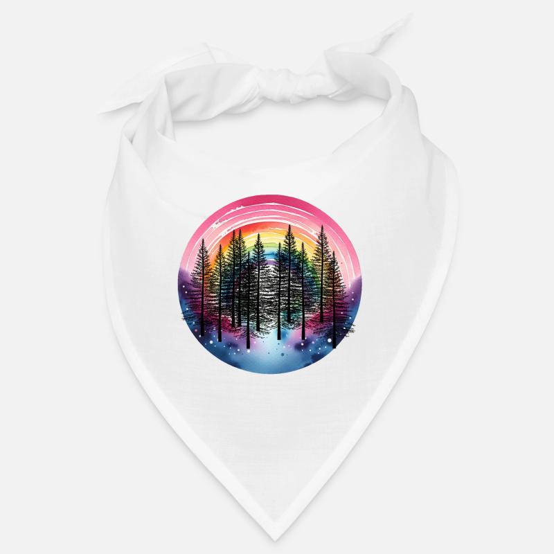 Rainbow Forest Nature Nature Lover Spruce Tree Bandana