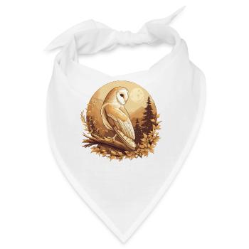 Barn Owl Schleiereulen Schleiereule - Bandana - Weiß - Vorne