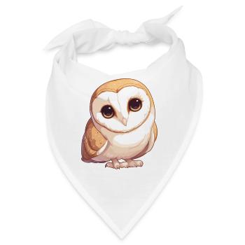 Barn Owl Schleiereulen Schleiereule - Bandana - Weiß - Vorne
