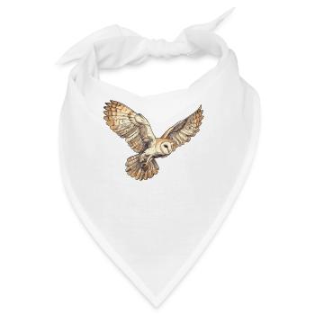 Barn Owl Schleiereulen Schleiereule - Bandana - Weiß - Vorne