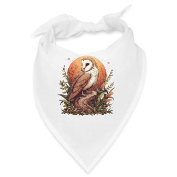 Barn Owl Schleiereulen Schleiereule - Bandana - Weiß - Vorne