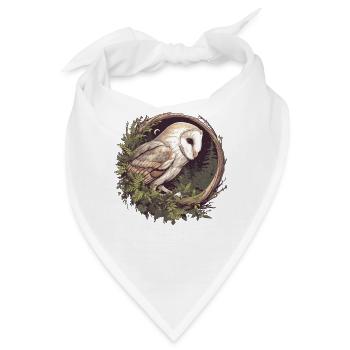 Barn Owl Schleiereulen Schleiereule - Bandana - Weiß - Vorne