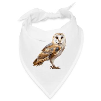Barn Owl Schleiereulen Schleiereule - Bandana - Weiß - Vorne