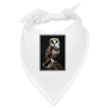 Barn Owl Schleiereulen Schleiereule - Bandana - Weiß - Vorne