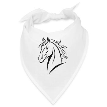 Reiten Reiten - Bandana - Weiß - Vorne