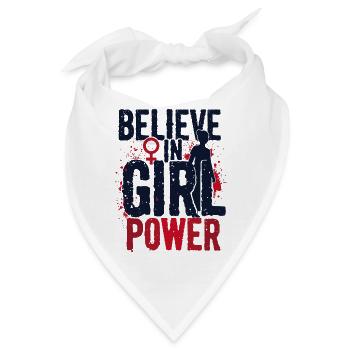 GLAUBE AN FRAUENPOWER - Bandana - Weiß - Vorne