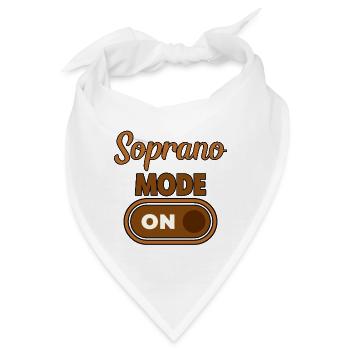Soprano Mode On 2 - Bandana - Weiß - Vorne