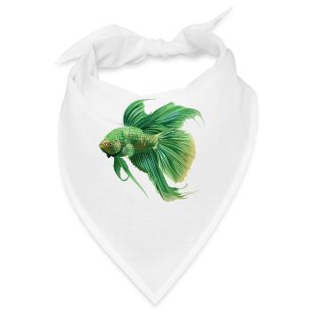 Bettas Betta Fisch Betta - Bandana - Weiß - Vorne