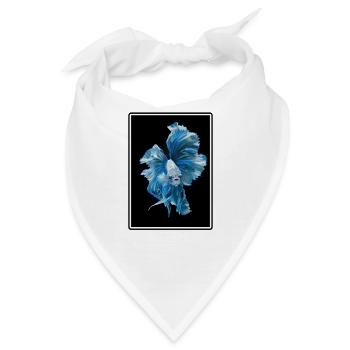 Bettas Betta Fisch Betta - Bandana - Weiß - Vorne