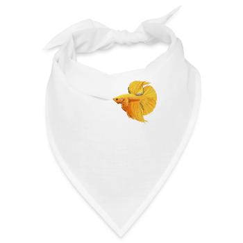 Bettas Betta Fisch Betta - Bandana - Weiß - Vorne