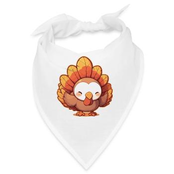 Turkey Truthähne Truthahn - Bandana - Weiß - Vorne