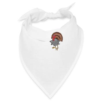 Turkey Truthähne Truthahn - Bandana - Weiß - Vorne