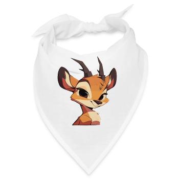 Antelope Antilopen Antilope - Bandana - Weiß - Vorne