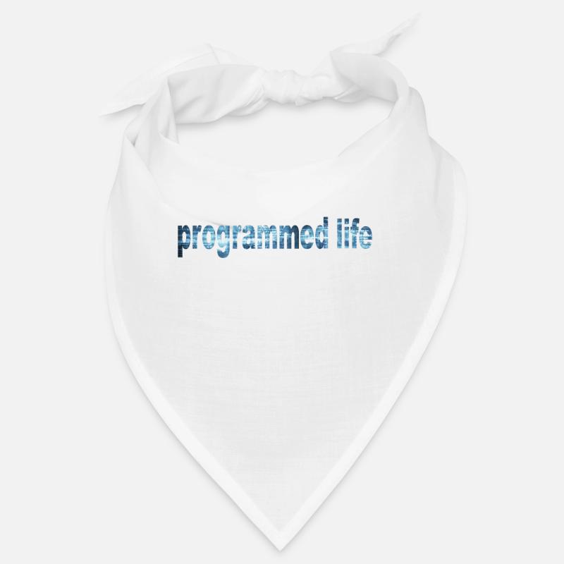 Programmiertes Leben Typografie Programmed Life Bandana
