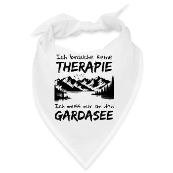 Gardasee Lago Di Garda Italien Urlaub - Bandana - Weiß - Vorne
