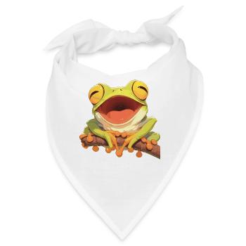 Tree Frog Laubfrösche Laubfrosch - Bandana - Weiß - Vorne