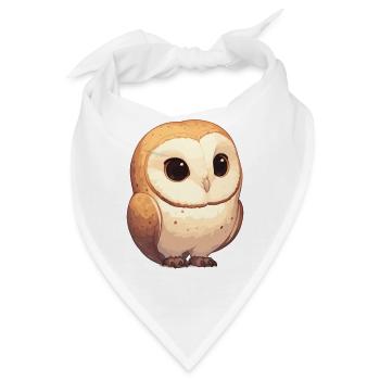 Barn Owl Schleiereulen Schleiereule - Bandana - Weiß - Vorne