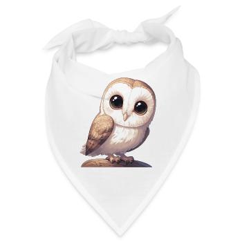 Barn Owl Schleiereulen Schleiereule - Bandana - Weiß - Vorne