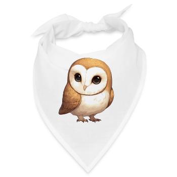 Barn Owl Schleiereulen Schleiereule - Bandana - Weiß - Vorne