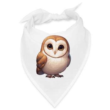Barn Owl Schleiereulen Schleiereule - Bandana - Weiß - Vorne