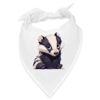 Badger Dachse Dachs - Bandana - Weiß - Vorne