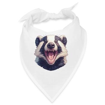 Badger Dachse Dachs - Bandana - Weiß - Vorne