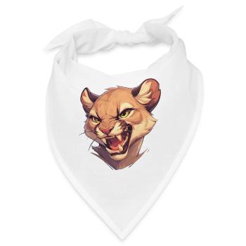 Cougar Berglöwen Berglöwe - Bandana - Weiß - Vorne
