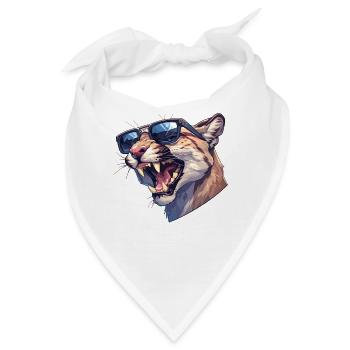 Cougar Berglöwen Berglöwe - Bandana - Weiß - Vorne