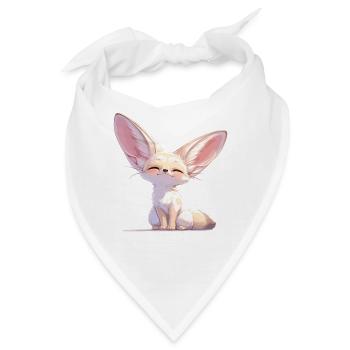 Fennec Fox Fennek Füchse Fennek Fuchs - Bandana - Weiß - Vorne