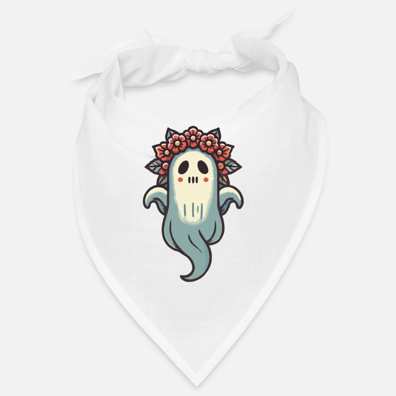 Flower Lover Ghost Funny Flowers Ghost Bandana