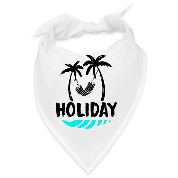 palms relax holiday - Bandana - Weiß - Vorne