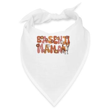 Basenji Groovy Basenji Mama - Bandana - Weiß - Vorne