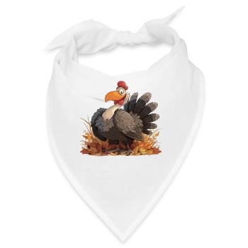 Turkey Truthähne Truthahn - Bandana - Weiß - Vorne