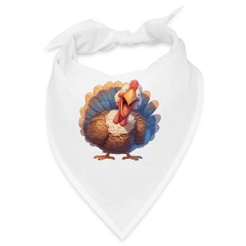 Turkey Truthähne Truthahn - Bandana - Weiß - Vorne