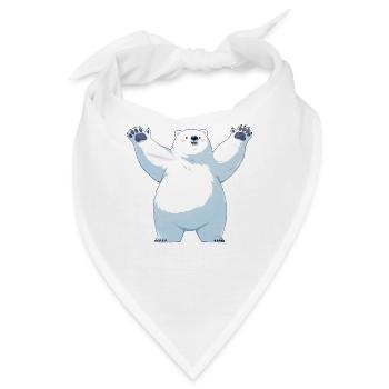 Polar Bear Eisbären Eisbär - Bandana - Weiß - Vorne