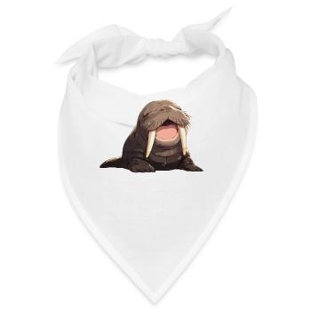 Walrus Walrosse Walross - Bandana - Weiß - Vorne