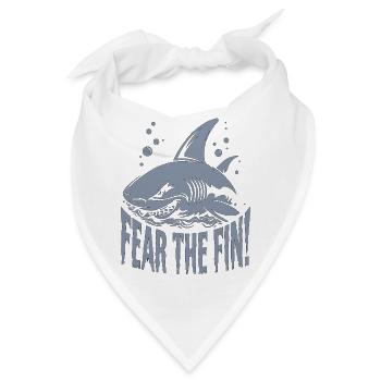 HAI, FÜRCHTE DIE FLOSSE - Bandana - Weiß - Vorne