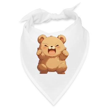 Bear Bären Bär - Bandana - Weiß - Vorne