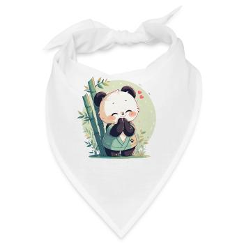 Pandas Panda - Bandana - Weiß - Vorne