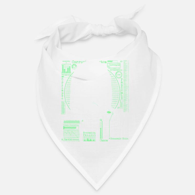 Hacker Skull Eating Dollar - Anarchy & Corruption Bandana